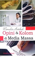 Menulis Artikel Opini dan Kolom di Media Masa
