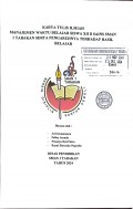 Manajemen Waktu Belajar Siswa XII B Sains SMAN 1 Tarakan Serta Pengaruhnya Terhadap Hasil Belajar